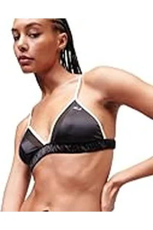 Karl Lagerfeld Dames Satijnen Triangelbeha Met Karl Signature, , S