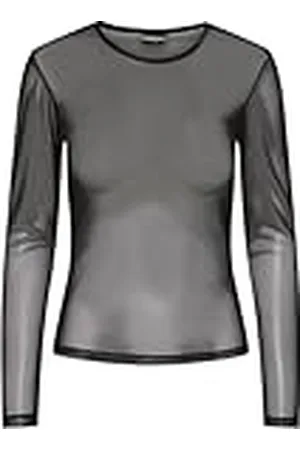 Pieces® Dames Pcninni Ls Mesh Top Noos Bc shirt met lange mouwen, , M