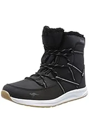 KangaROOS Dames K-WW Leyla RTX laarzen, Jet Black/dk Silver, 38 EU