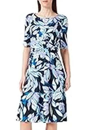 Gerry Weber Dames 180023-35021 Jurk, Blauw Print, 34, , 34