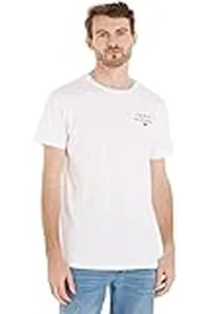 Tommy Hilfiger T-shirt voor heren, korte mouwen, ronde, wit (white), M