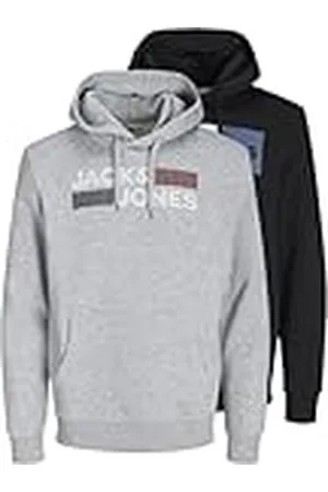 JACK & JONES Heren hoodie 2-pack logo, , S