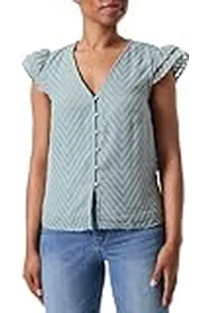 VILA VIMICHELLE C/S Button TOP/KA, , 40