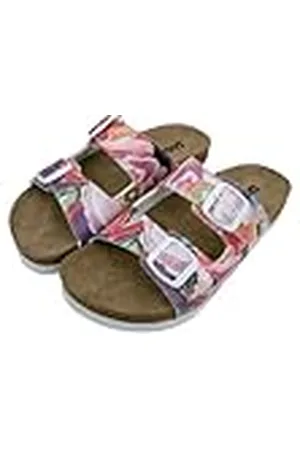 Dogo Dames veganistisch leer paars sandalen - Good Things are Ahead patroon, , 36 EU