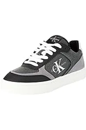 Calvin Klein Jeans Dames klassieke Cupsole Low Mix ML BTW Sneaker, zwart/Stormfront, 6 UK, , 39 EU