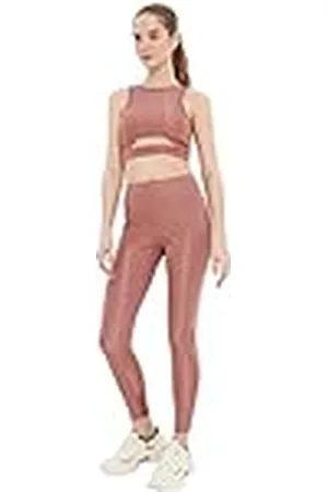 Trendyol Rose Curry Tulle Gedetailleerde sportlegging, yogabroek voor dames, , XS
