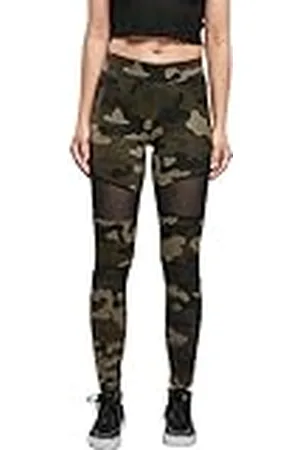 Urban classics Camo Tech Mesh Legging voor dames, sportbroek voor vrouwen in camouflage-look, verkrijgbaar in vele kleurvarianten, maten XS - 5XL, , XS