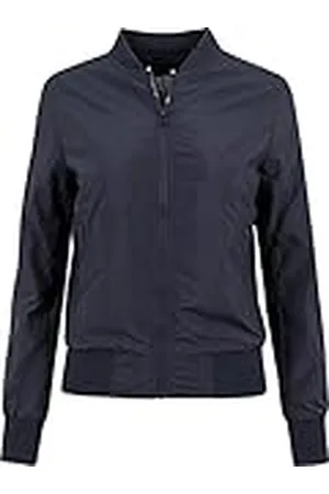 Urban classics Dames Light Bomber Jacket Dames, Marineblauw, XS