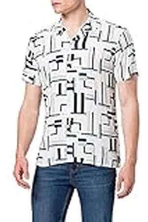 Casual Friday Heren Alvin Ss Cc with Grafic Bedrukt Shirt Shirt