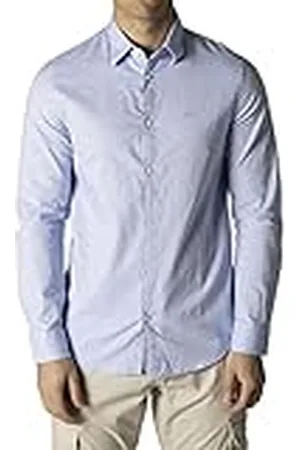 Armani Exchange Slim Fit Oxford-overhemd met knoopsluiting, blauw, S-4XL voor heren