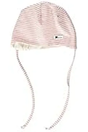Sterntaler Beanie met bindbanden, strepenpatroon en patch, , 39