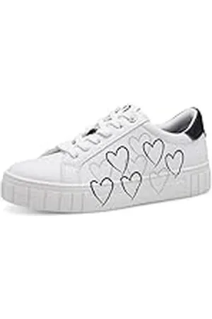 Marco Tozzi Damessneakers, wit/zwart, 39 EU, , 39 EU