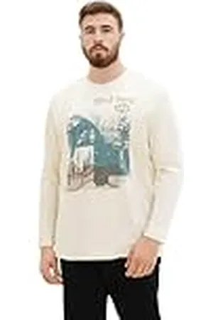 TOM TAILOR Heren Plussize T-shirt met lange mouwen, , 3XL