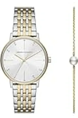 Armani Exchange Analoog dameshorloge kwarts met armband van roestvrij staal AX5595, , Armband