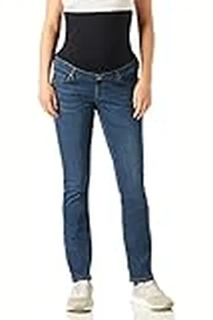 Noppies Zwangerschaps damesjeans over de buik slank Mila authentiek blauw blauw-P310, 27/32, , 58