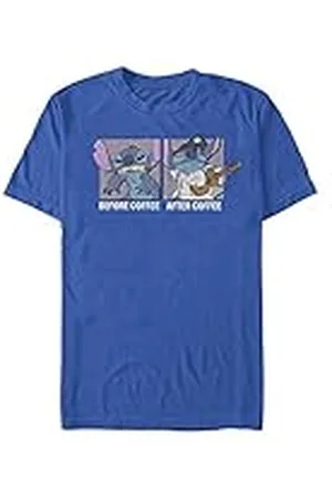Disney Lilo & Stitch - Stitch Coffee Unisex Crew neck T-Shirt M