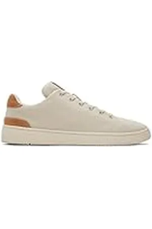 TOMS Heren TRVL LITE 2.0 Lage Sneaker, Fog/Tan Gerecycled Katoen Canvas/Suede, 6 UK, , 39 EU