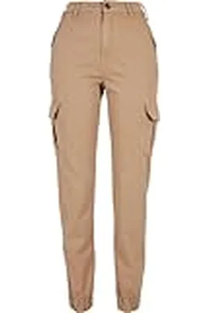 Urban classics Cargobroek voor dames, hoge taille, cargo-broek met opgestikte zakken, verkrijgbaar in vele kleuren, maten 26-34, , 28