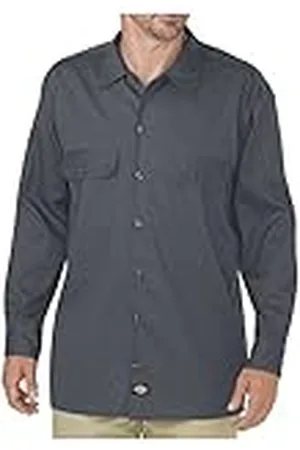 Dickies Flex Twill Werkshirt voor heren met lange mouwen - grijs - XL