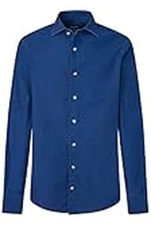 Hackett Heren MID Denim Shirt, , XS, , XS