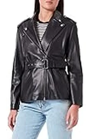 HUGO BOSS Larida leren jas voor dames, , XS