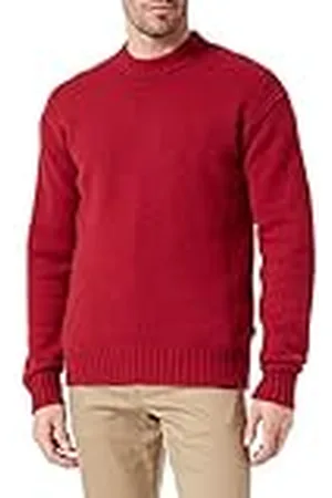 HUGO BOSS Heren Knitwear Knitted_Sweater, Bright Red, XXXL