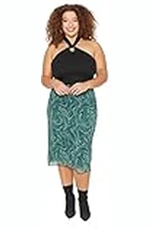 Trendyol Vrouwen Vrouw Mini Potlood Knit Plus Size Rok, , 5XL, , 5XL