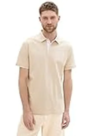 TOM TAILOR Basic Piqué poloshirt voor heren met logo-print, , XXL