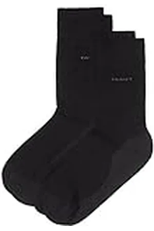 Camano Uniseks set van 2 kousen met zachte band voor volwassenen, sokken van katoen, blauw (04 Navy), 43/46 EU