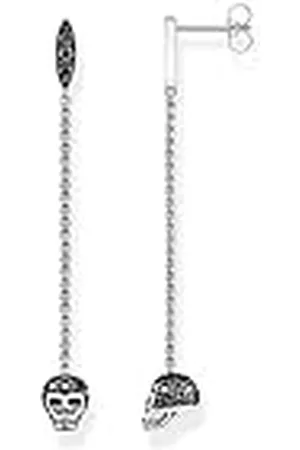 Thomas Sabo Damen Ohrstecker Totenkopf 925 Sterlingsilber, Geschwärzt H2164-643-11