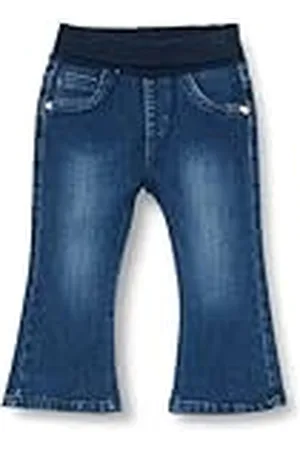 QS by s.Oliver Meisjesjeans broek met elastische omslagband, , 62 cm