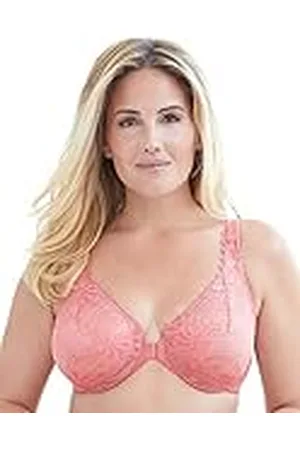 Glamorise Wonderwire Beha met kant, opening vooraan, #9245, , 75E
