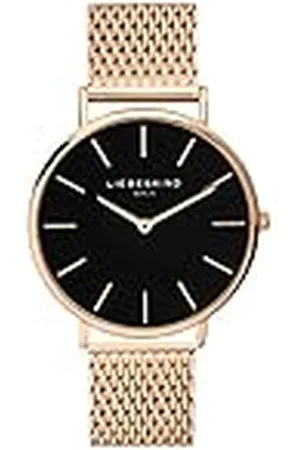 liebeskind Analoog kwartshorloge met roestvrijstalen armband, , 38 mm, modern
