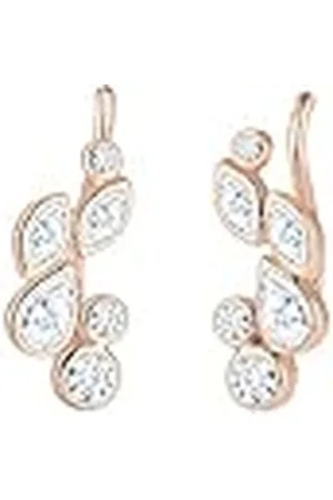 Elli Oorbellen voor dames, druppel met zirkonia-kristallen in 925 sterling zilver, Kristal, Zirkonia