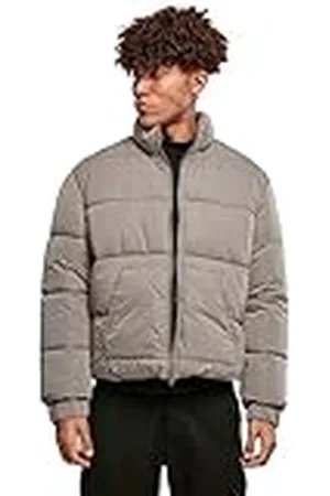 Urban classics Winterjas voor heren, cropped bufferjack, korte snit, gewatteerd, met ritssluiting en opstaande kraag, maat S tot XXL, , XL