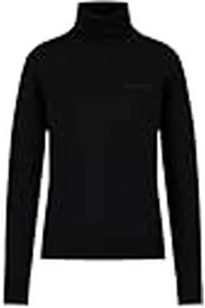Armani Exchange Damestrui Merino Wool Turtleneck met Script Logo Sweater, , S
