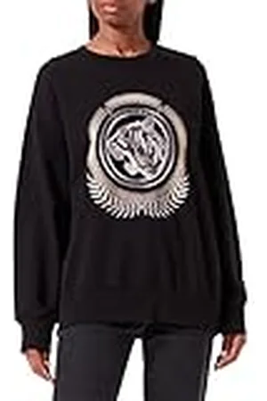 Roberto Cavalli Sweatshirt, 900 cm, zwart, XL voor dames