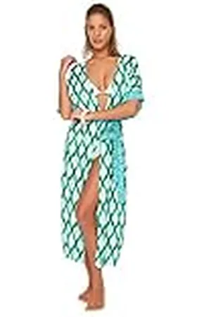 Trendyol Etnische patroon mix viscon Kimono en Kaftan voor dames, , XL