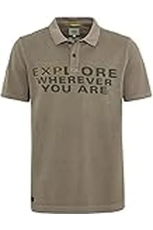 Camel Active Heren 409965/7P08 Polo, kaki, S
