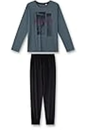 Sanetta Jongenspyjama lang | Hoogwaardige en comfortabele pyjama van katoen voor jongens met lange mouwen pyjama met fotoprint | Pyjamaset voor jongens, , 140 cm