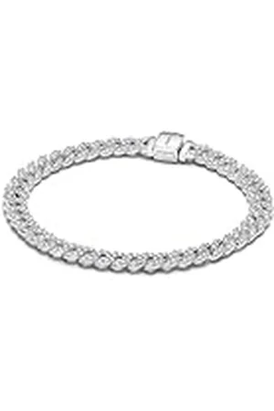 PANDORA Timeless Pavé Gliederarmband aus Sterling-Silber mit Cubic Zirkonia, Timeless Kollektion, 16cm, 593008C01-16