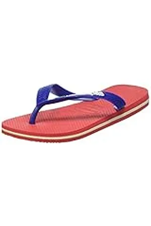 Havaianas Brazilië Logo Teenslippers voor volwassenen, uniseks, Robijnrood robijnrood, 4.5/5 UK