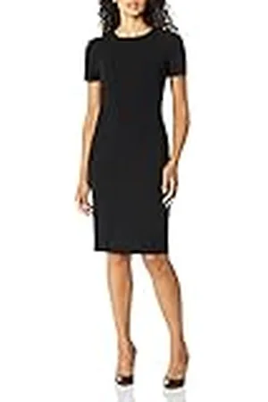 Calvin Klein Scuba crêpe schede-jurk met naden voor dames, , 34