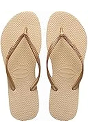 Havaianas Dames Slim, Zandgrijs/Lichtgoud, 3/4