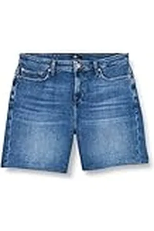 7 for all Mankind Denim shorts voor dames Jswua500, Middenblauw, 31