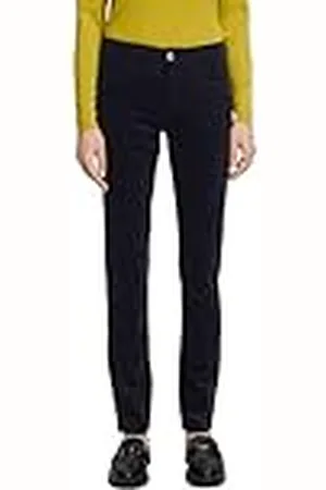 ESPRIT Corduroy broek met smalle pasvorm en gemiddelde taillehoogte, , 34W / 30L