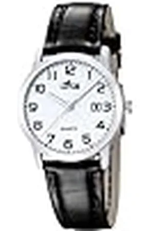 Lotus Horloge 18240/1 dames leer zwart, 30mm, , Riem