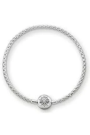 Thomas Sabo Unisex armband Karma Beads 925 sterling zilver KA0001-001-12, 17,00 cm, Sterling zilver, Zirkonia