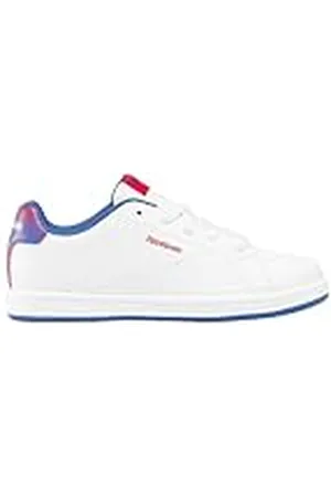 Reebok RBK Royal Complete CLN 2.0, tennisschoenen, wit/blauw (Boundlessblue/VECTORRED, 32 EU), meerkleurig, 32 EU