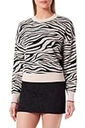 Scotch&Soda Dames Tiger Jacquard Crew Neck Pullover Sweater, , XS